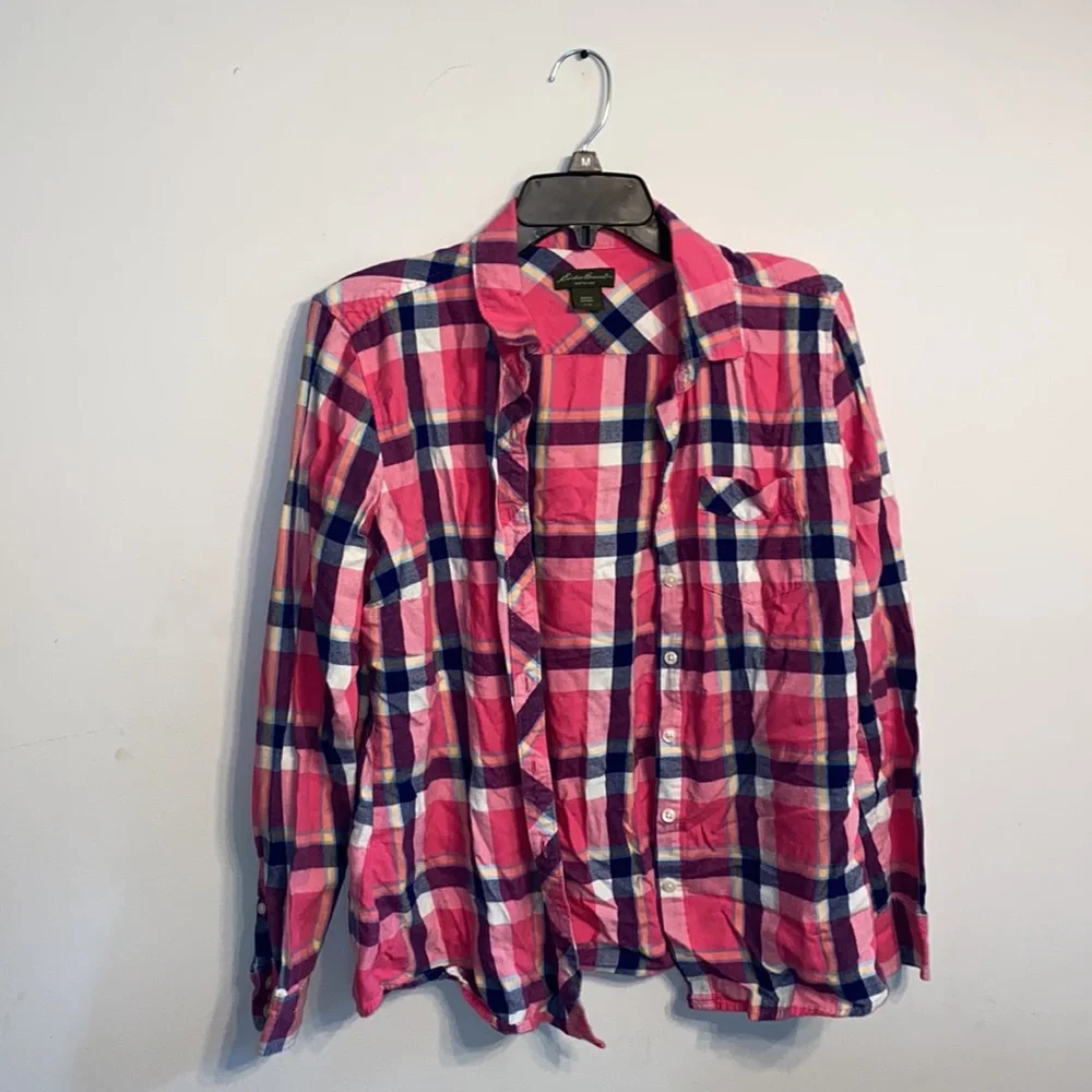 Pink Plaid Flannel - Picture 1 of 6